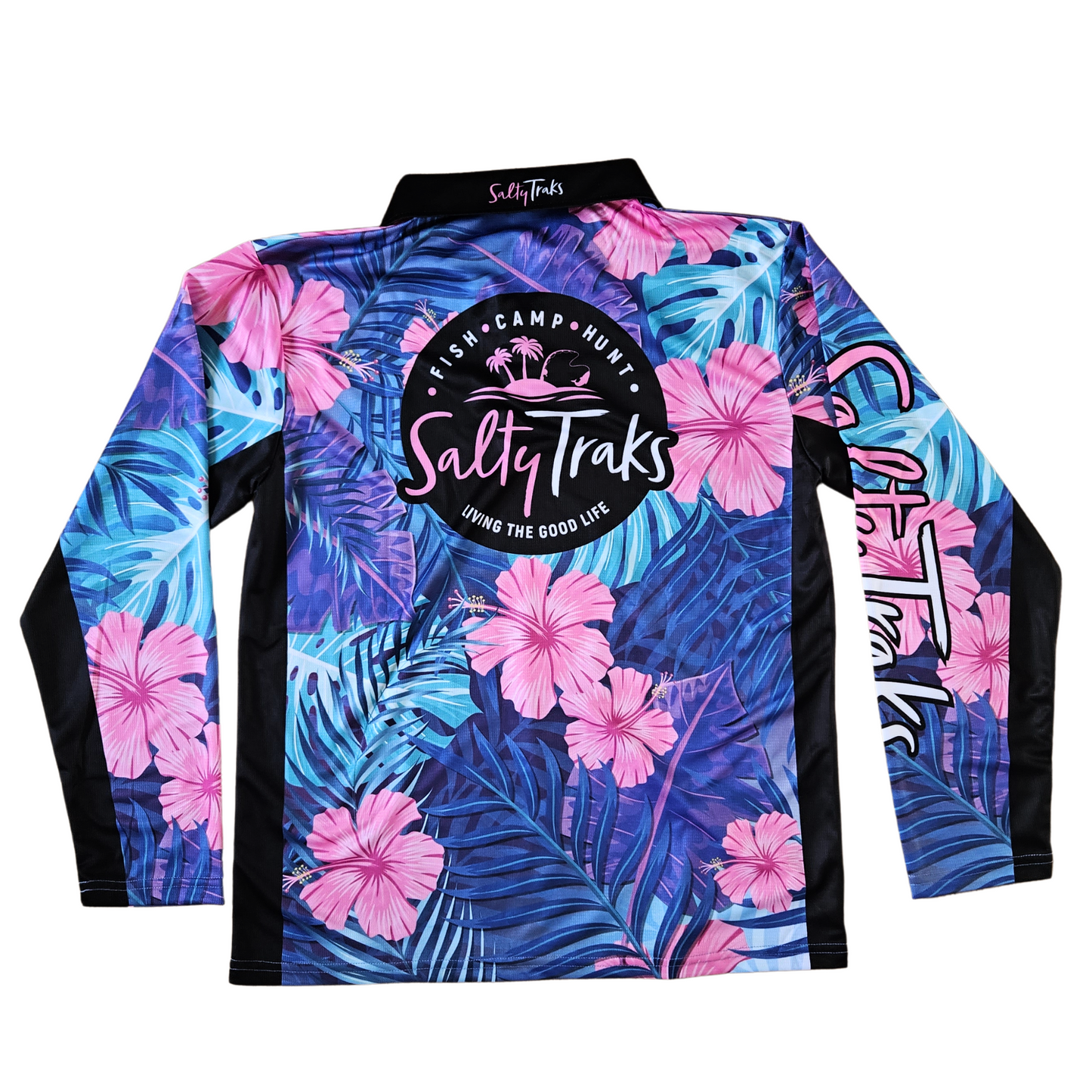 TROPICAL GIRLS KIDS FISHING SHIRT