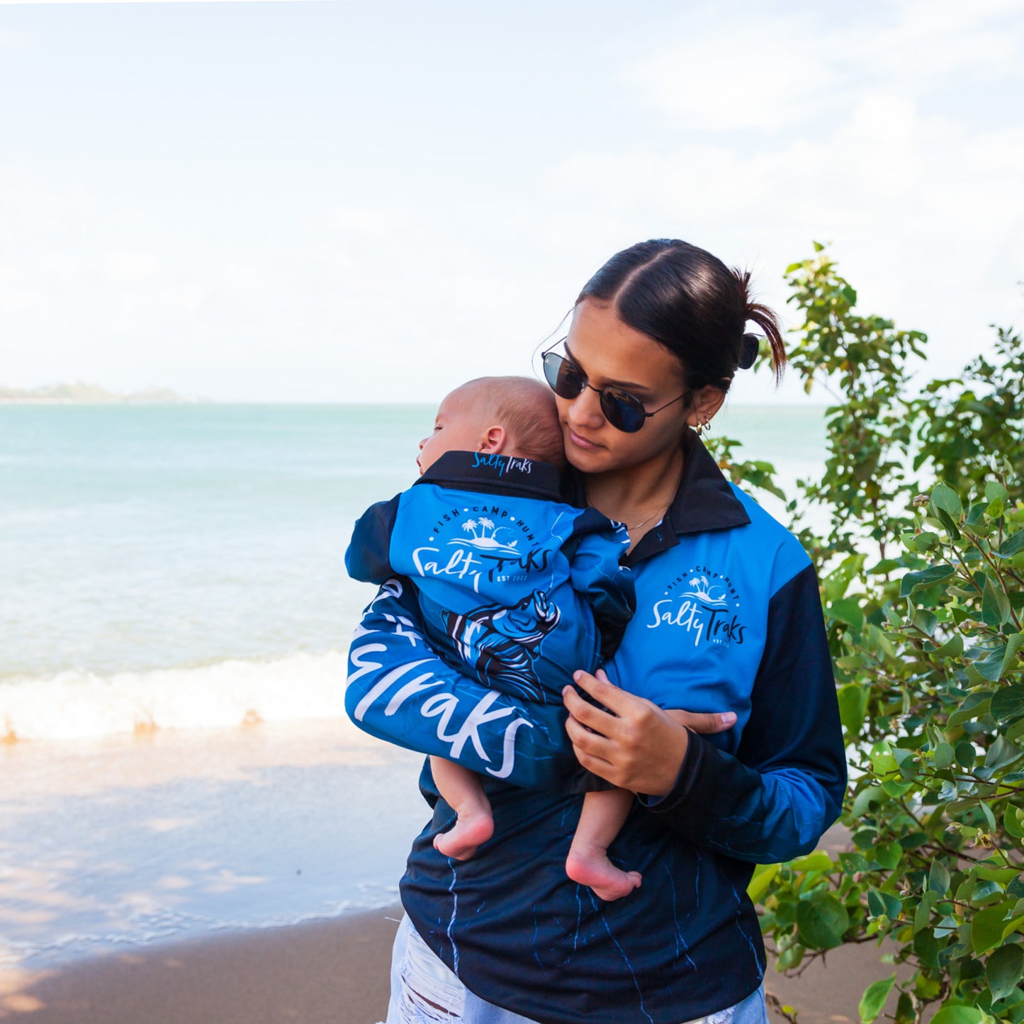 Salty Traks Baby Infant Fishing Outdoor Romper