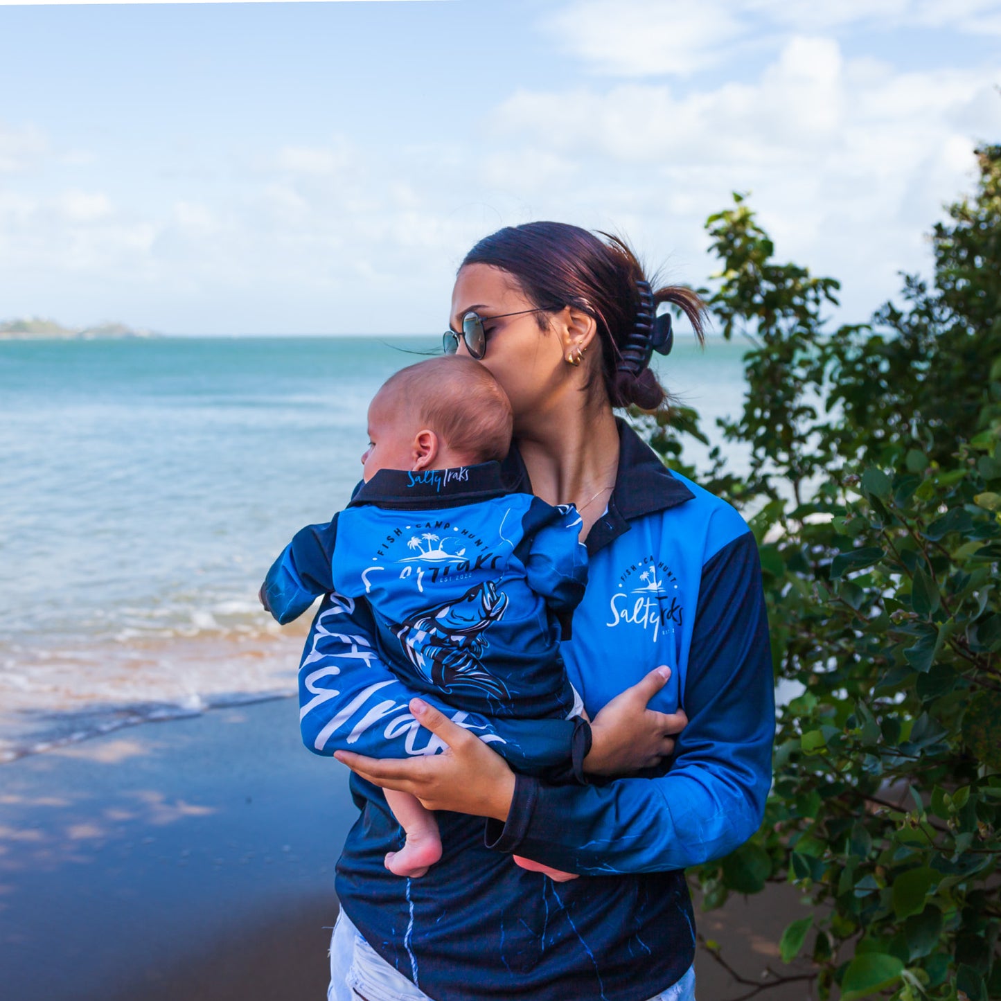 Salty Traks Baby Infant Fishing Outdoor Romper