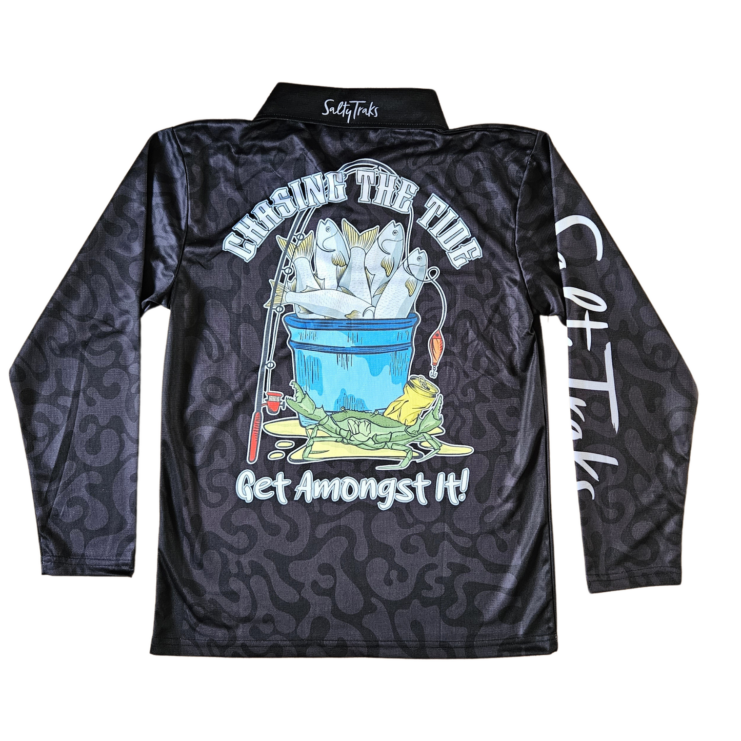 CHASING THE TIDE BOYS KIDS FISHING SHIRT